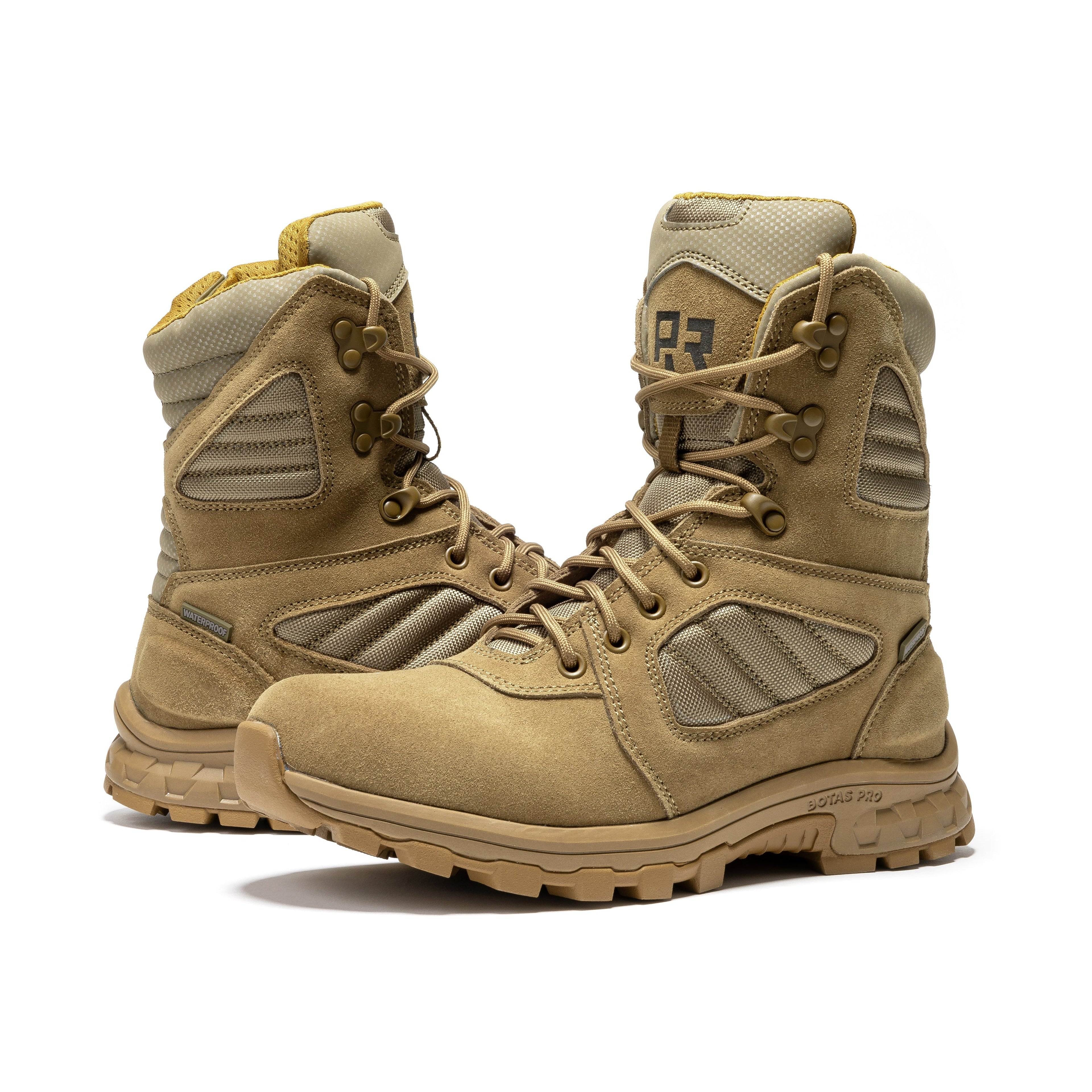 ROCKROOSTER Burano Coyote 8 inch Suede Leather Waterproof Tactical & Military Boots AB540 - We The Collective