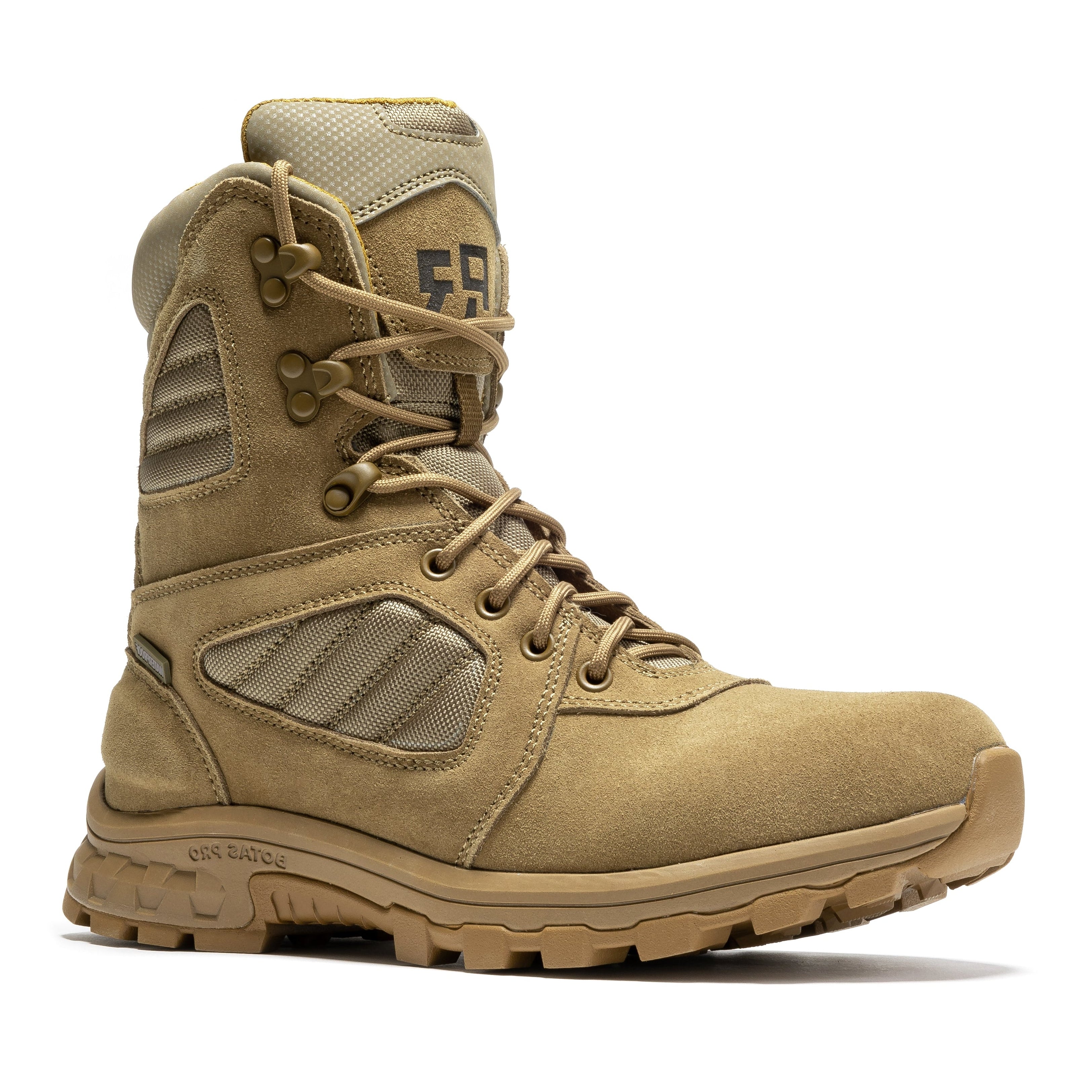 ROCKROOSTER Burano Coyote 8 inch Suede Leather Waterproof Tactical & Military Boots AB540 - We The Collective