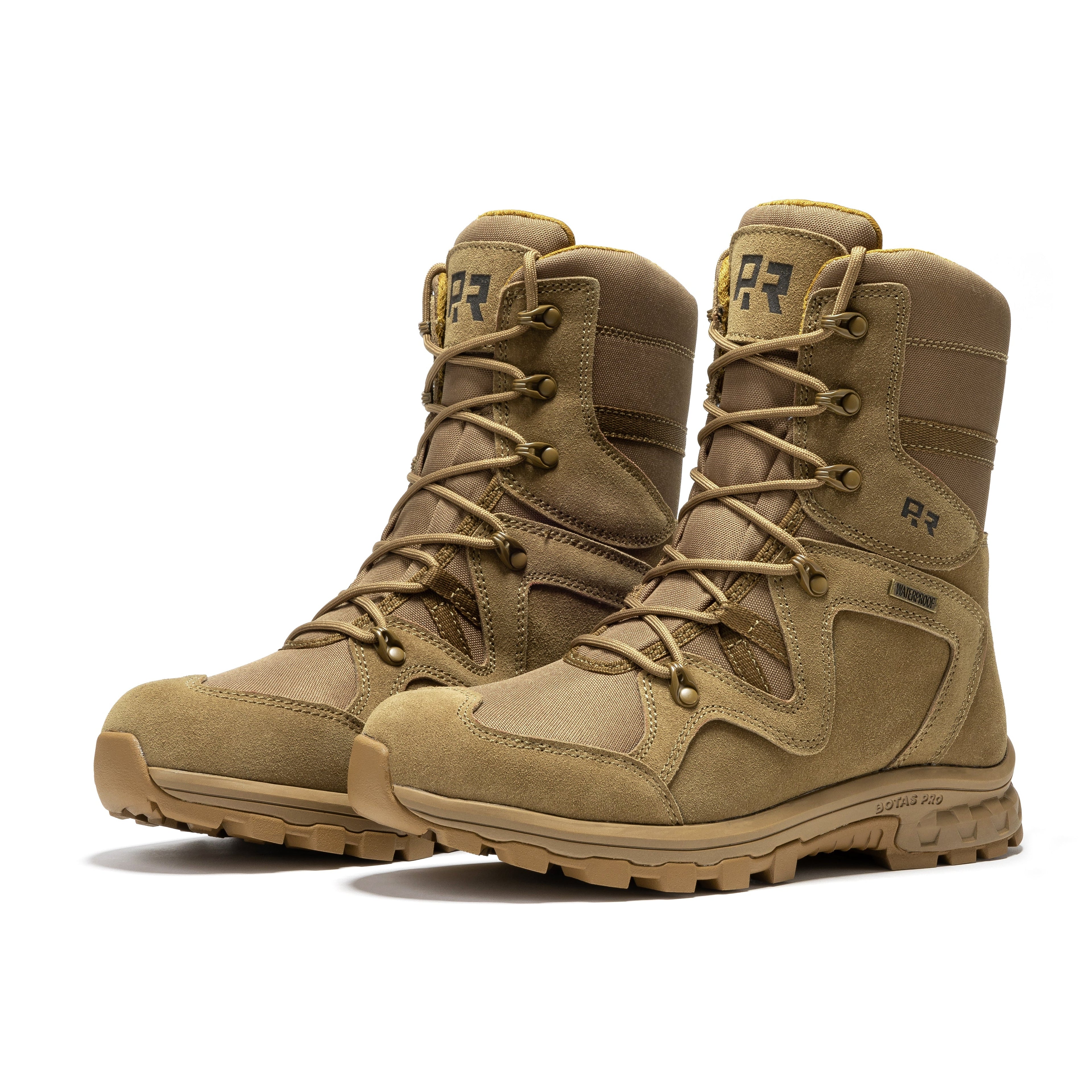 ROCKROOSTER Colmar Coyote 8 inch Suede Leather Waterproof Tactical & Military Boots AB520 - We The Collective