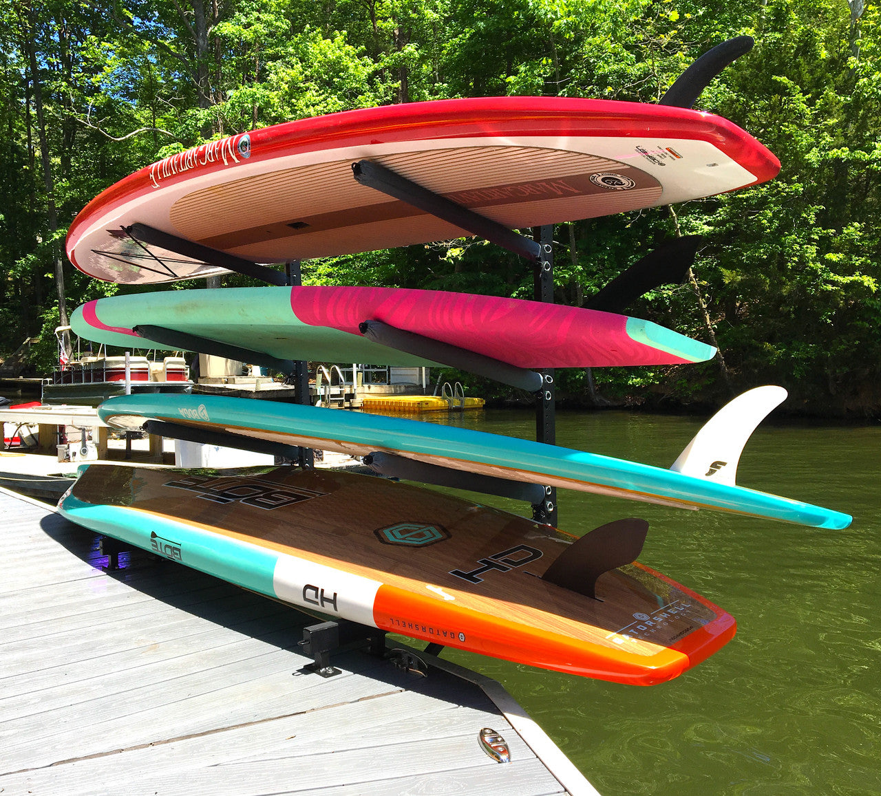 Broadwater Paddleboard Dock Rack | Over The Water Storage | 4 Levels - OVERLANDERS Outfitter