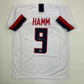 Autographed/Signed Mia Hamm White Soccer Team USA United States World Cup Jersey Beckett BAS COA - OVERLANDERS Outfitter