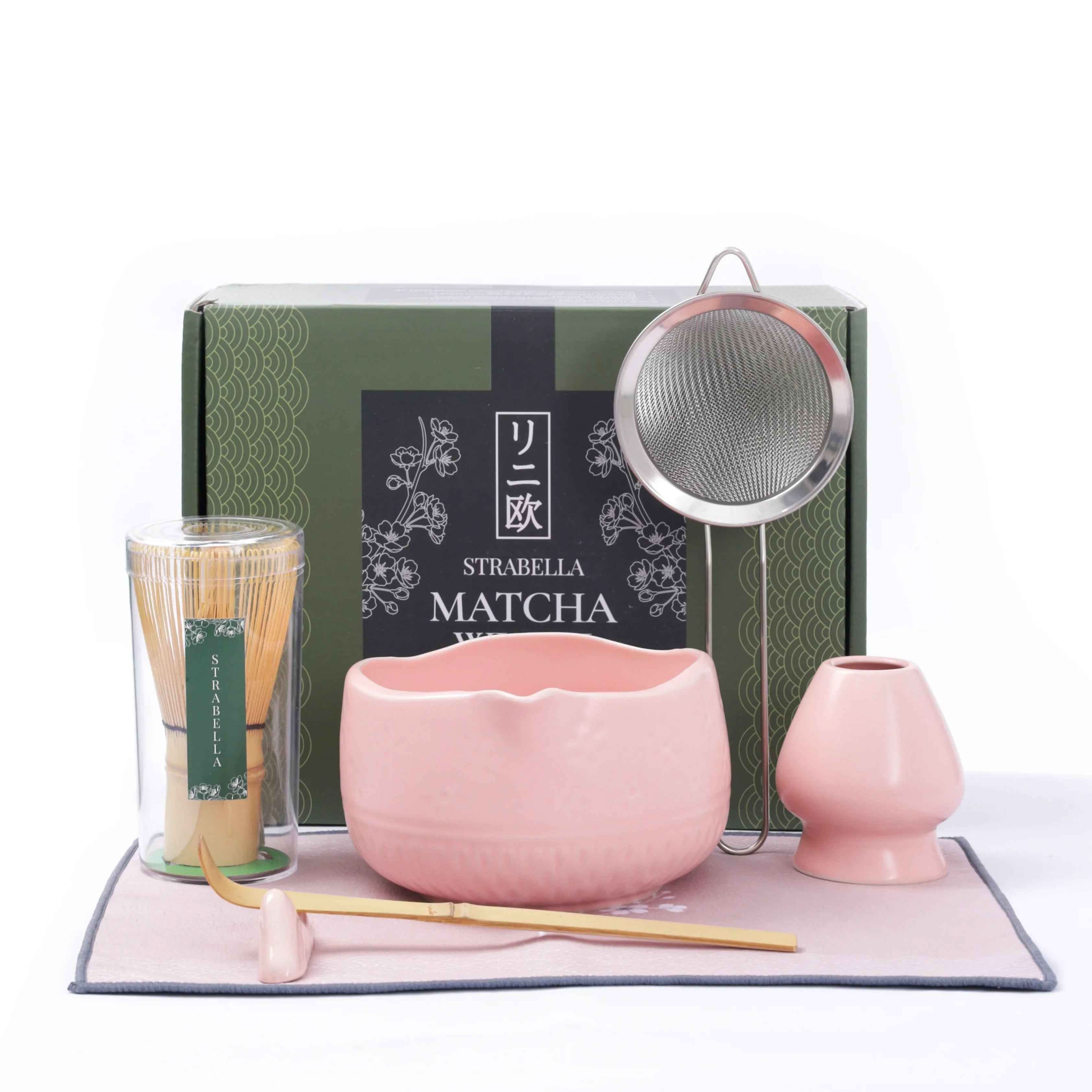 Strabella Matcha Whisk Set – Premium Bamboo Whisk & Ceramic Bowl Holiday Gift Set - We The Collective