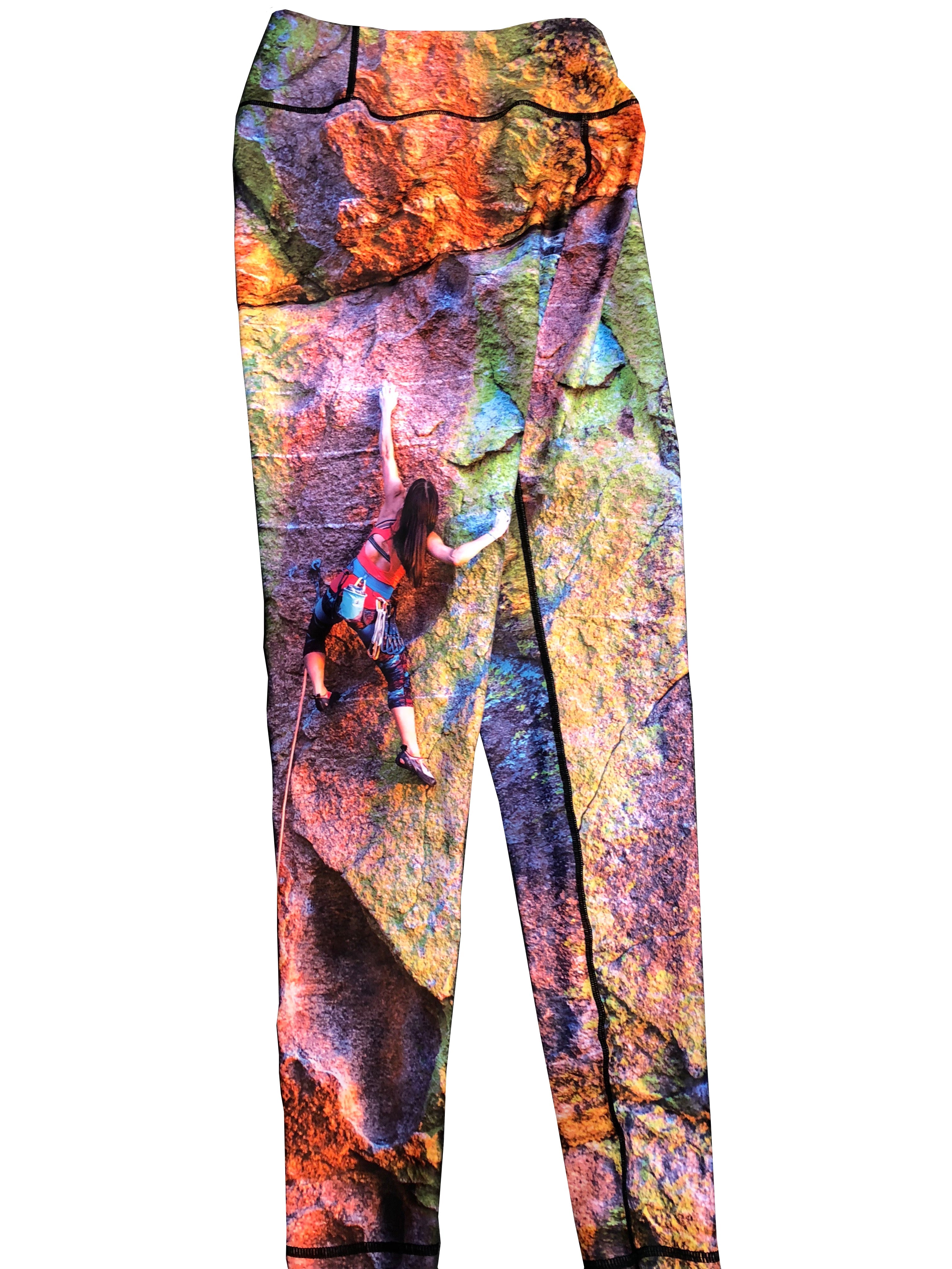 Cognito Brands all sport leggings featuring a mountain print pattern, designed for active wear, with a snug, stretchy fit.