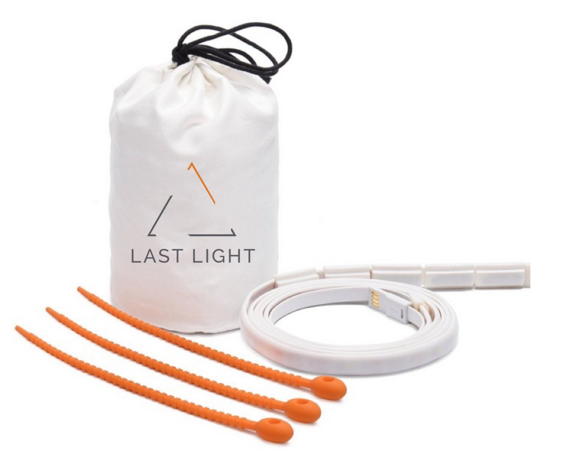 LED light rope by Last Light LLC, flexible string of bright LED bulbs for decorative and ambient lighting.