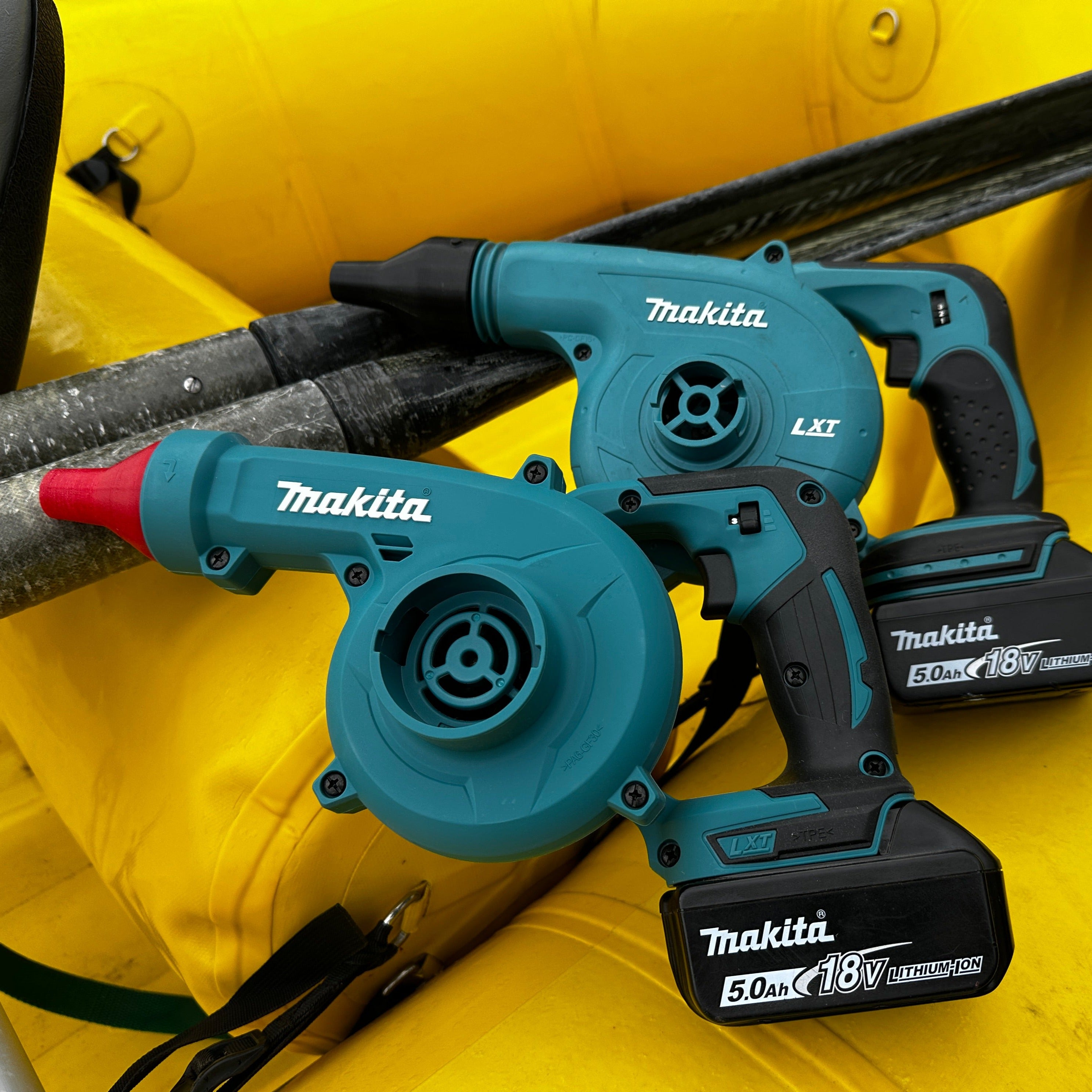 Makita blower adaptor for Leafield C7 and D7 valves, compatible with River Hardware products, shown in the image.