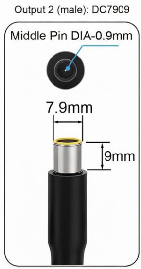 Anderson (SB50) to 8mm Adapter (DC7909) – Thin Pin for Jackery & Goal Zero Yeti