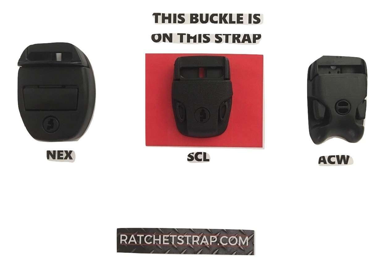 Two black spa cover buckle straps with adjustable wind straps for hot tubs, shown attached to a spa cover.