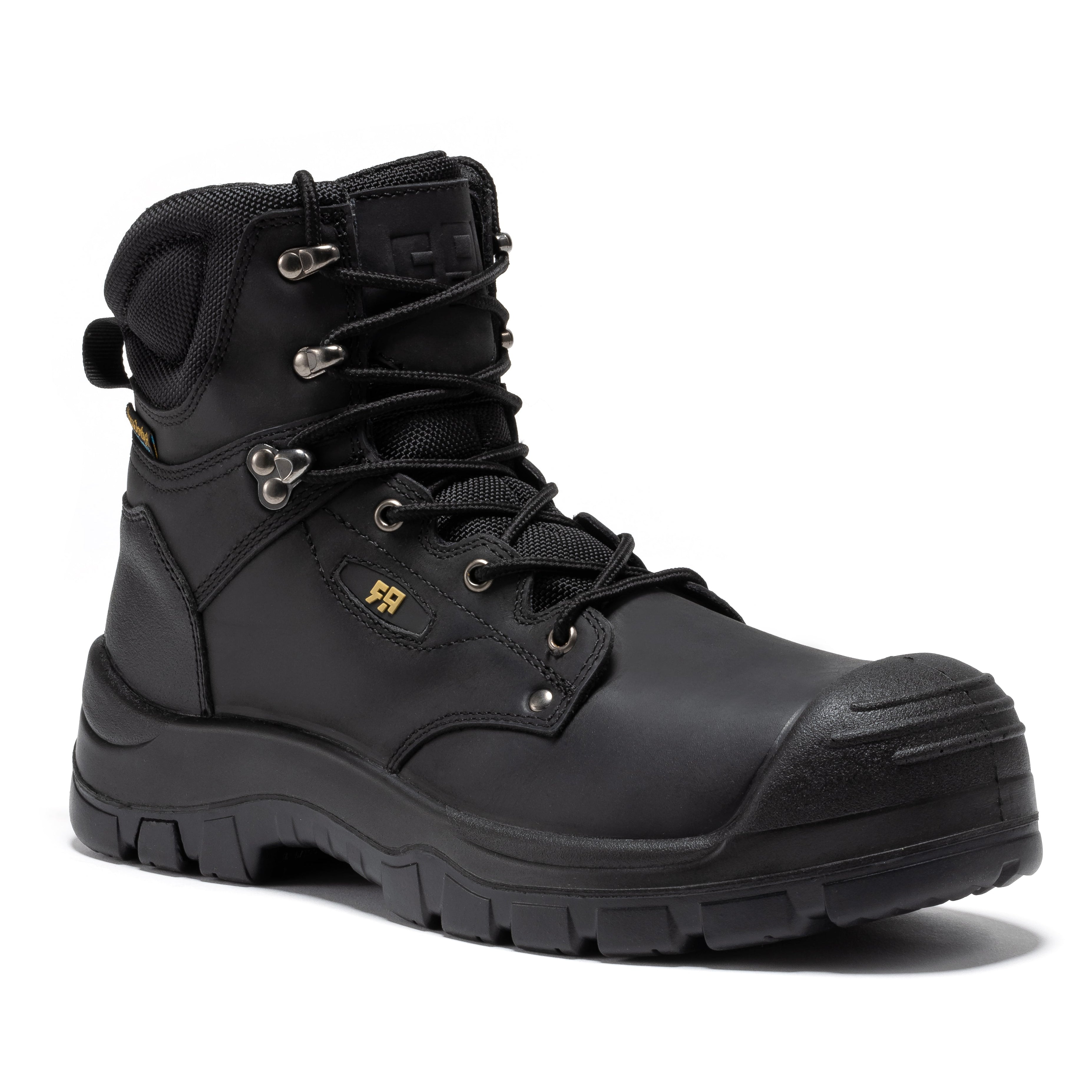 ROCKROOSTER Woodland Black 6 inch Waterproof Composite Toe Leather Work Boots AK662 - We The Collective