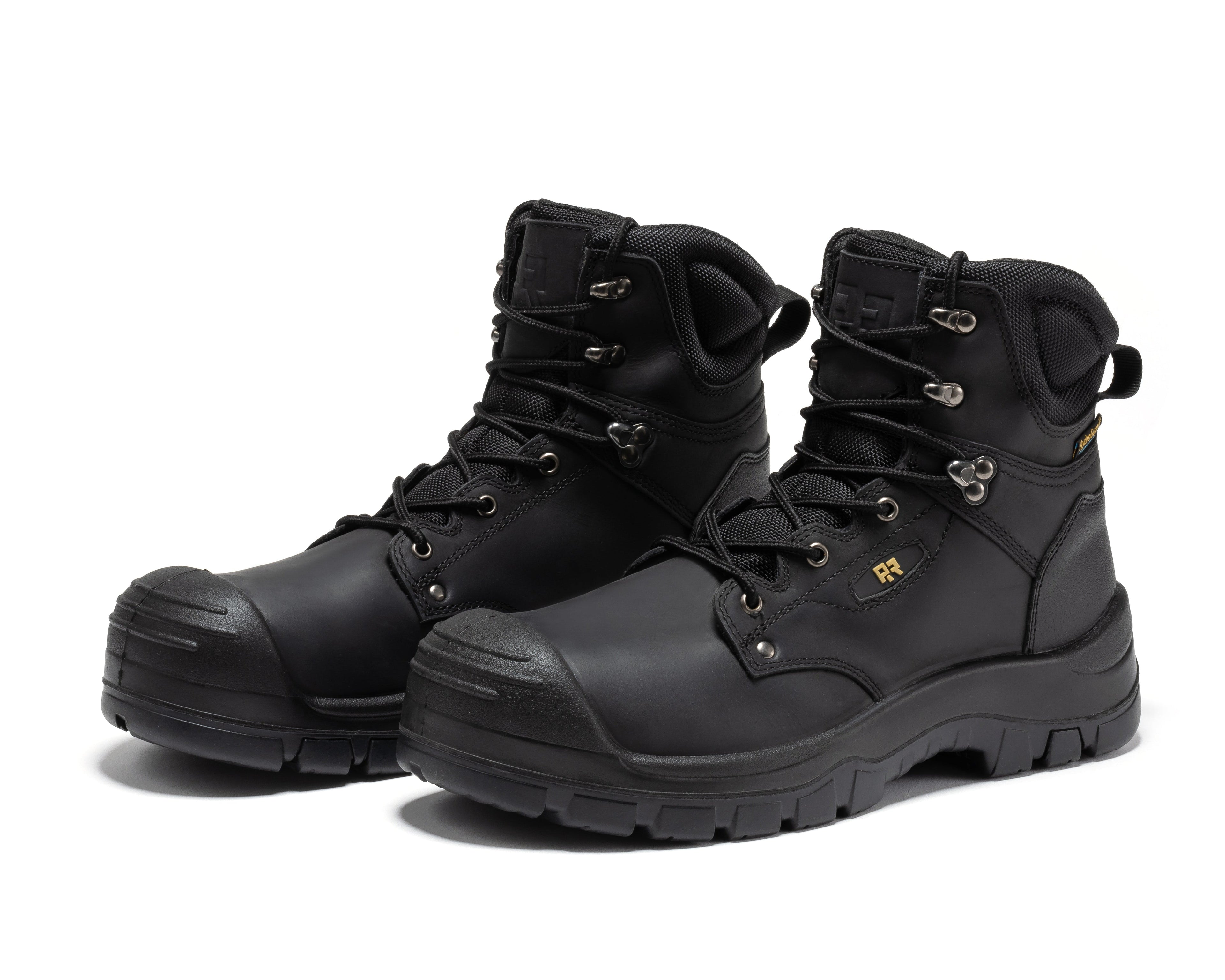 ROCKROOSTER Woodland Black 6 inch Waterproof Composite Toe Leather Work Boots AK662 - We The Collective