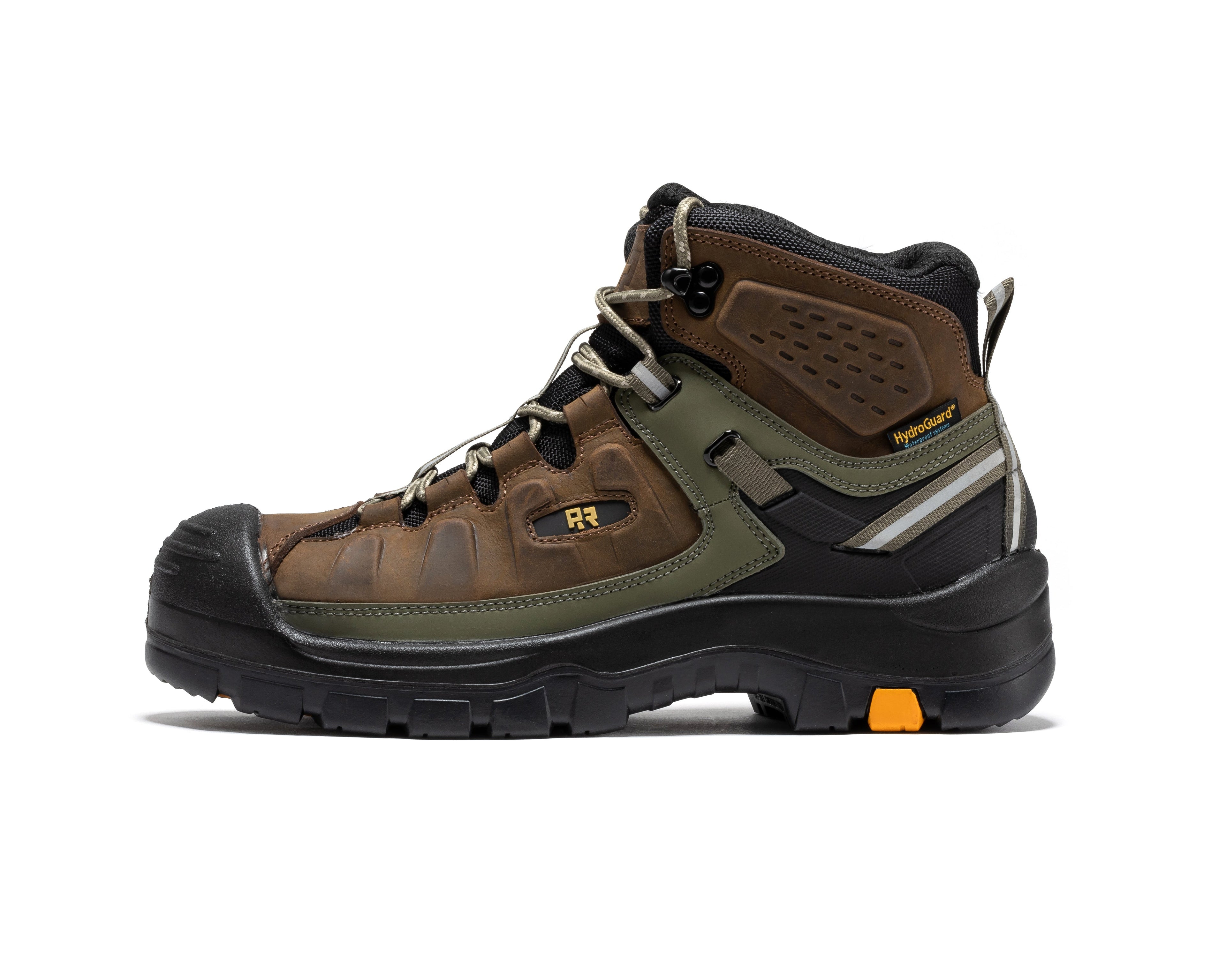 ROCKROOSTER Woodland Brown 6 inch Composite Toe Waterproof Leather Work Boots AK661 - We The Collective