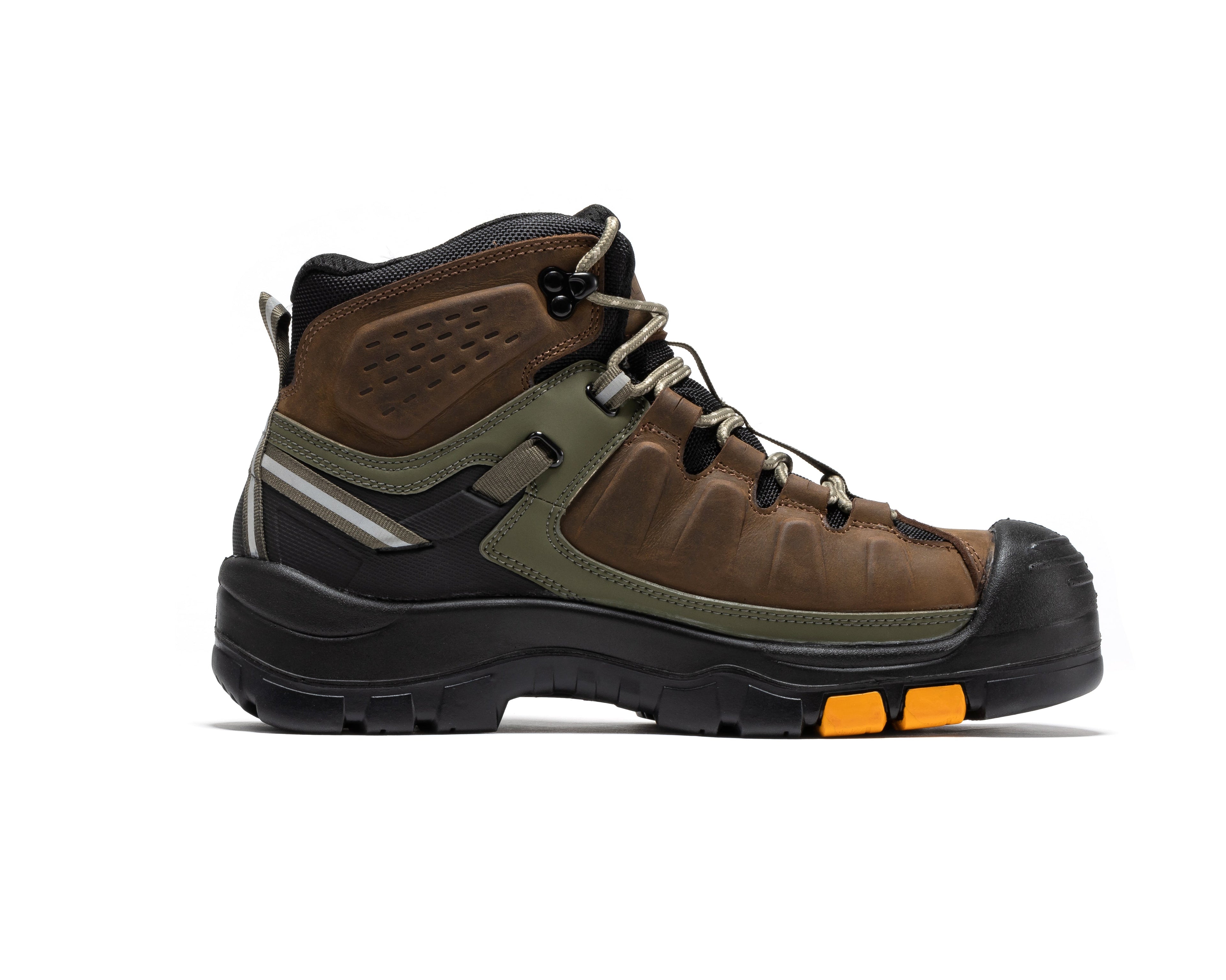 ROCKROOSTER Woodland Brown 6 inch Composite Toe Waterproof Leather Work Boots AK661 - We The Collective