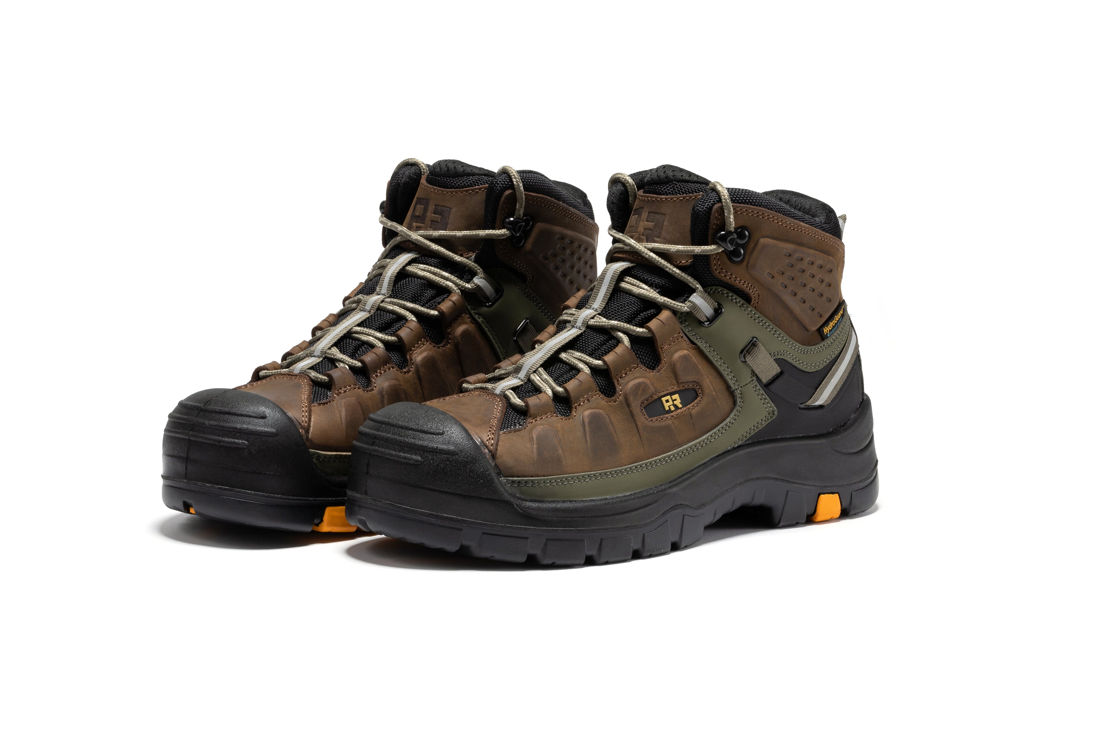 ROCKROOSTER Woodland Brown 6 inch Composite Toe Waterproof Leather Work Boots AK661 - We The Collective