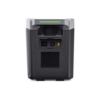 Growatt INFINITY 2000 PRO portable power station with digital display, multiple ports, and rugged design for outdoor use.