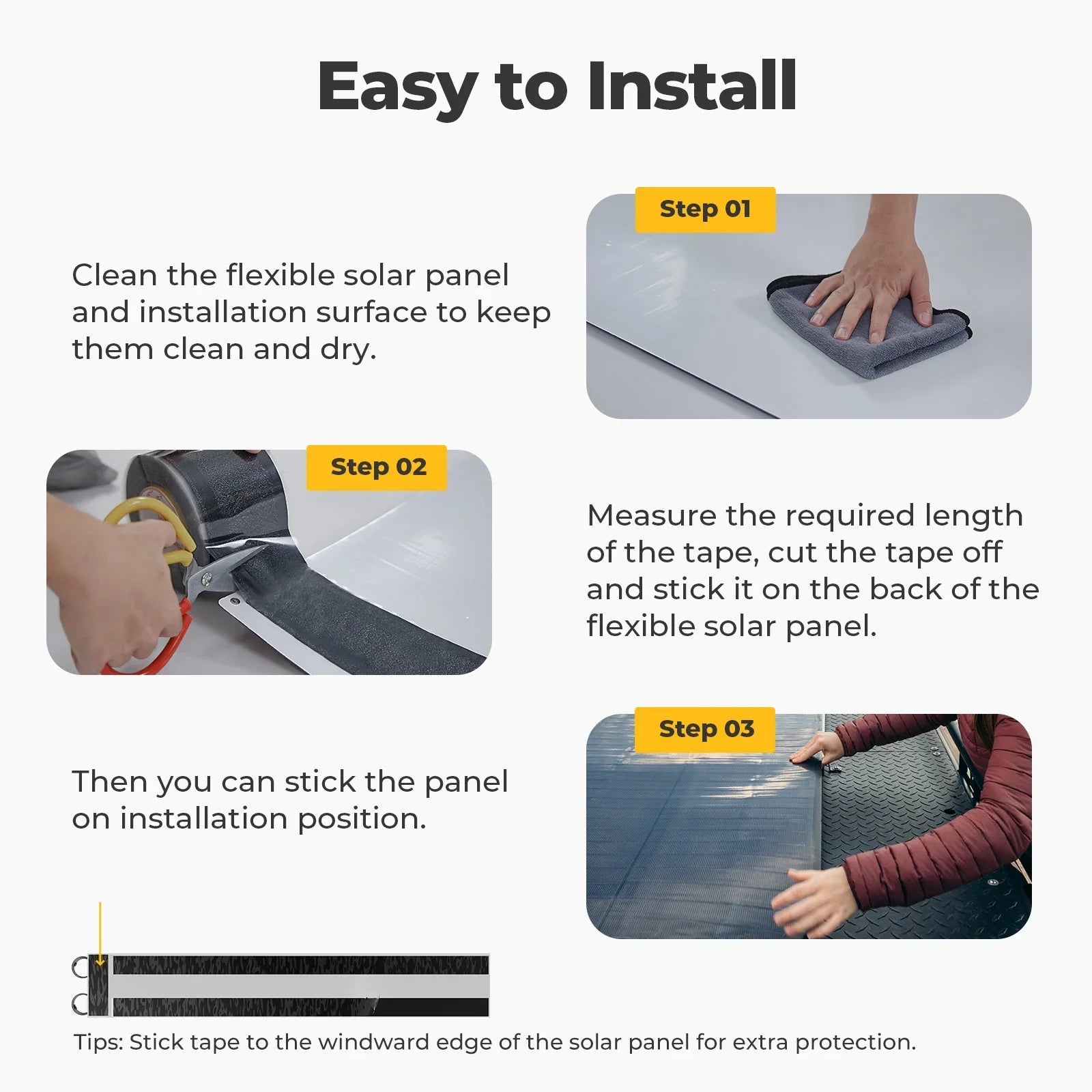 BougeRV Flexible Solar Panel Waterproof Butyl Rubber Tape - OVERLANDERS Outfitter