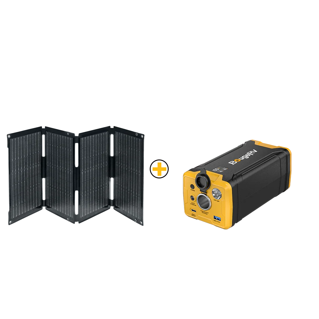 BougeRV 50W Fiberglass Flexible Portable Solar Panel - We The Collective