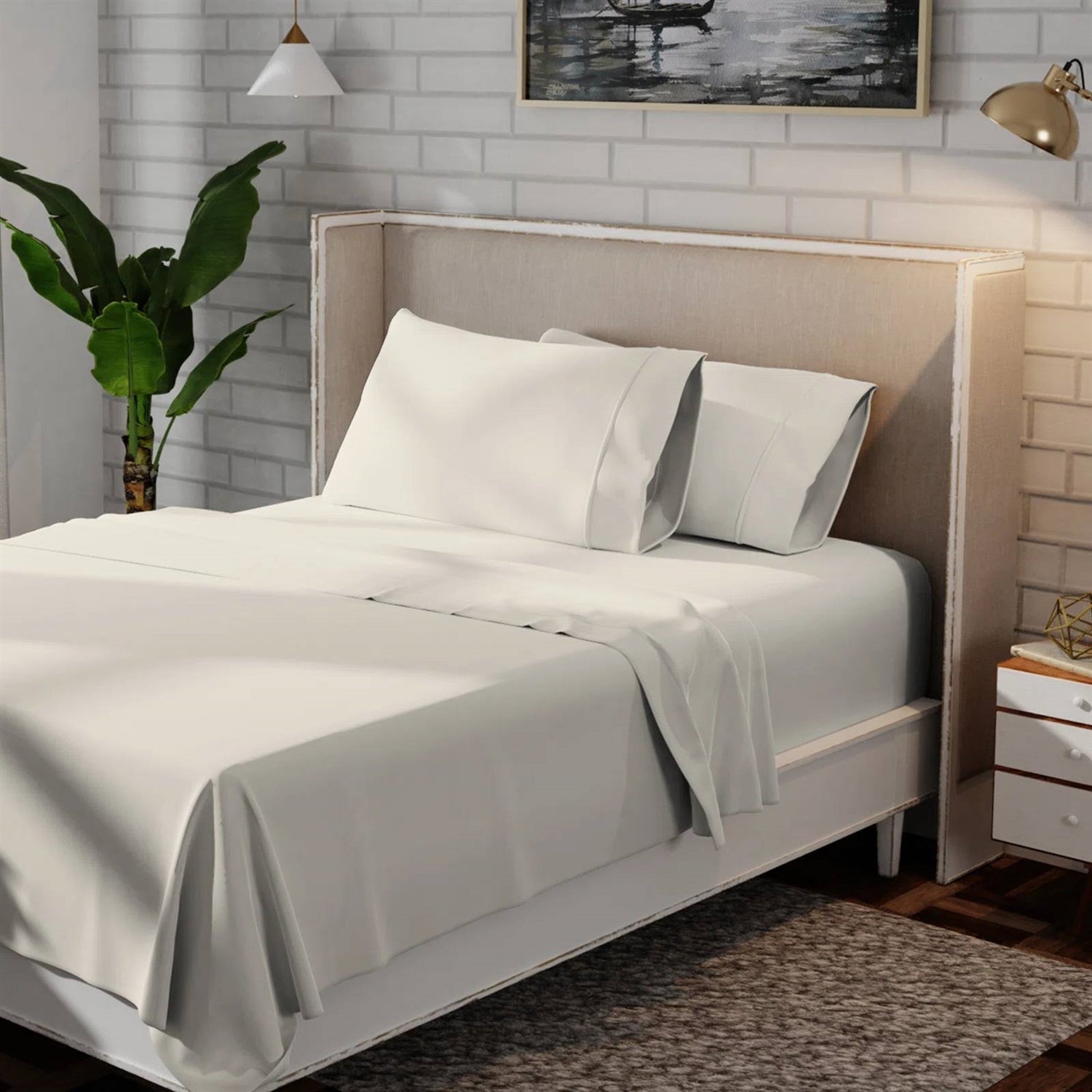 Twin Ivory Beige Off-White Cream 100-Percent Certified Organic Cotton Sheet Set - OVERLANDERS Outfitter