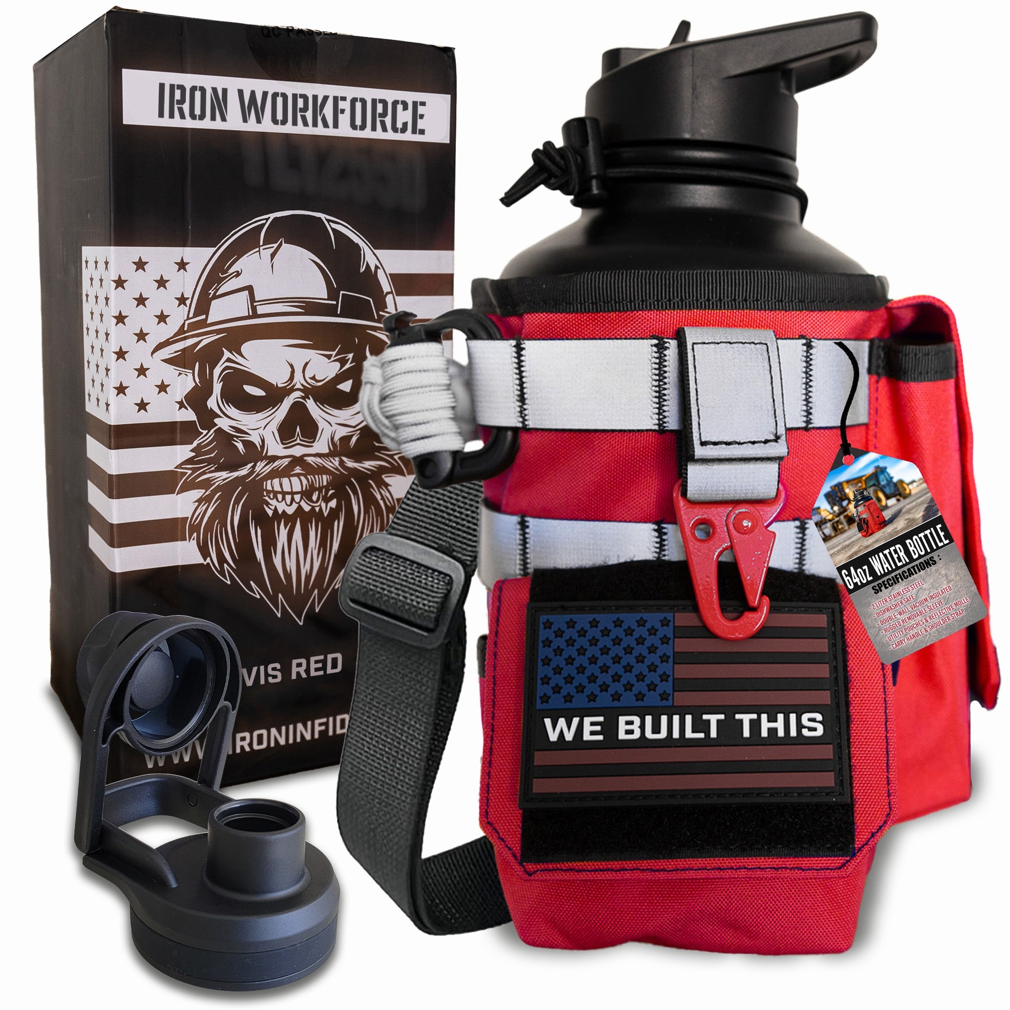 64oz Iron Workforce Bottles - We The Collective
