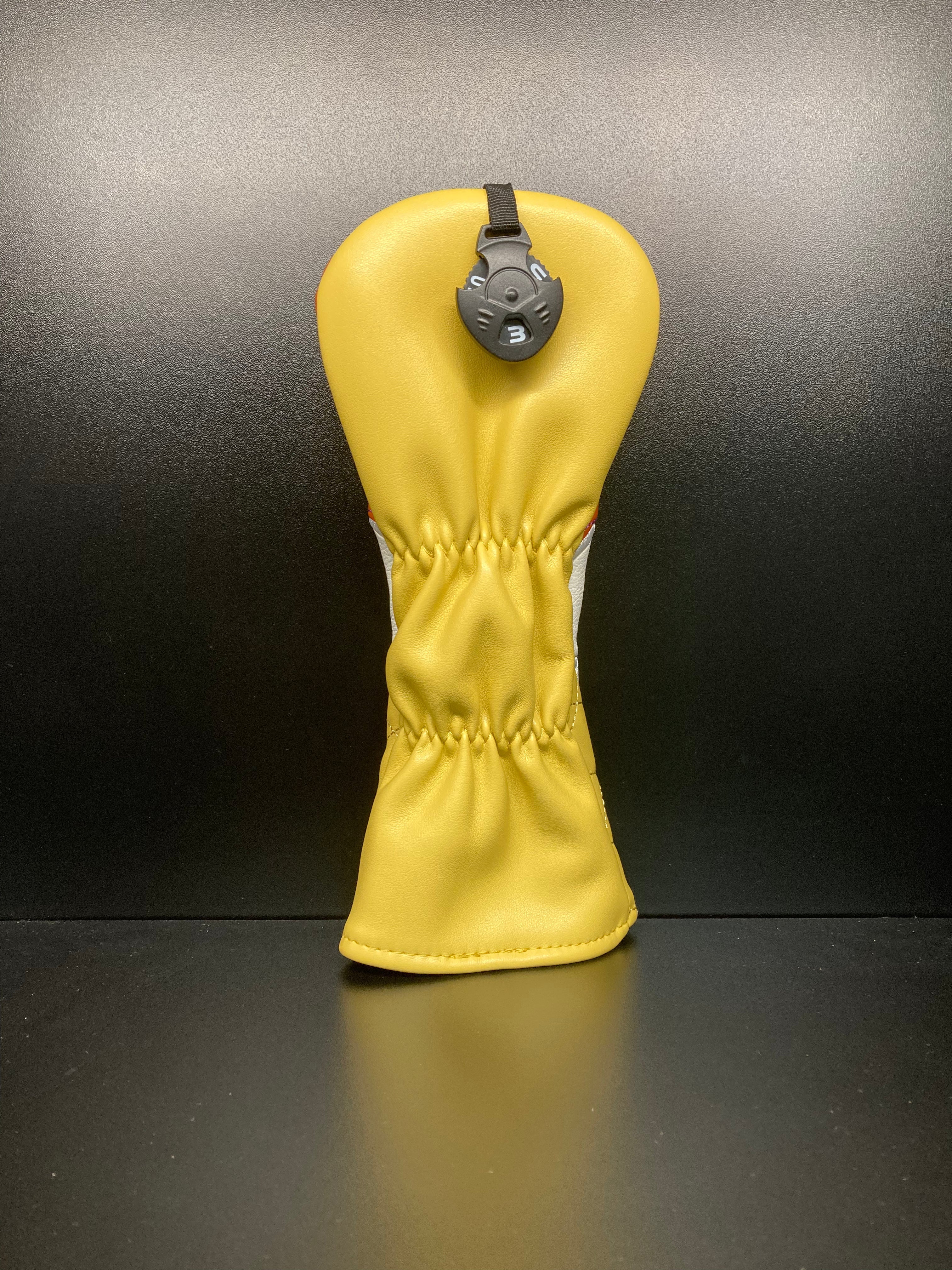 ParWestGolf ice cream cone golf club headcover with colorful design, perfect for protecting and customizing your golf clubs.