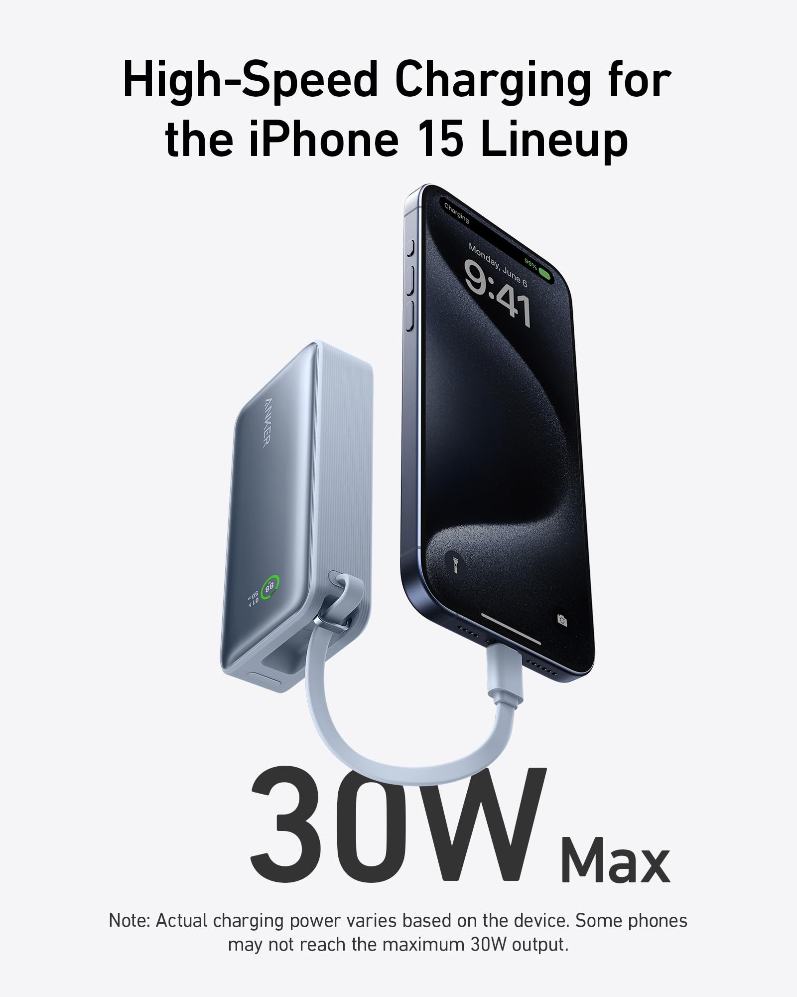 Anker Nano Power Bank (30W, Built-In USB-C Cable) - We The Collective
