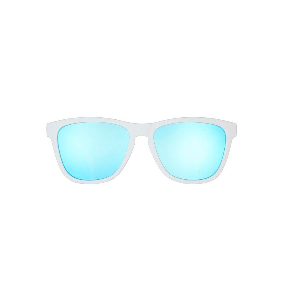 Rare Air Discs Iced By Yetis OG polarized sunglasses with sleek frame and tinted lenses, displayed from the front.