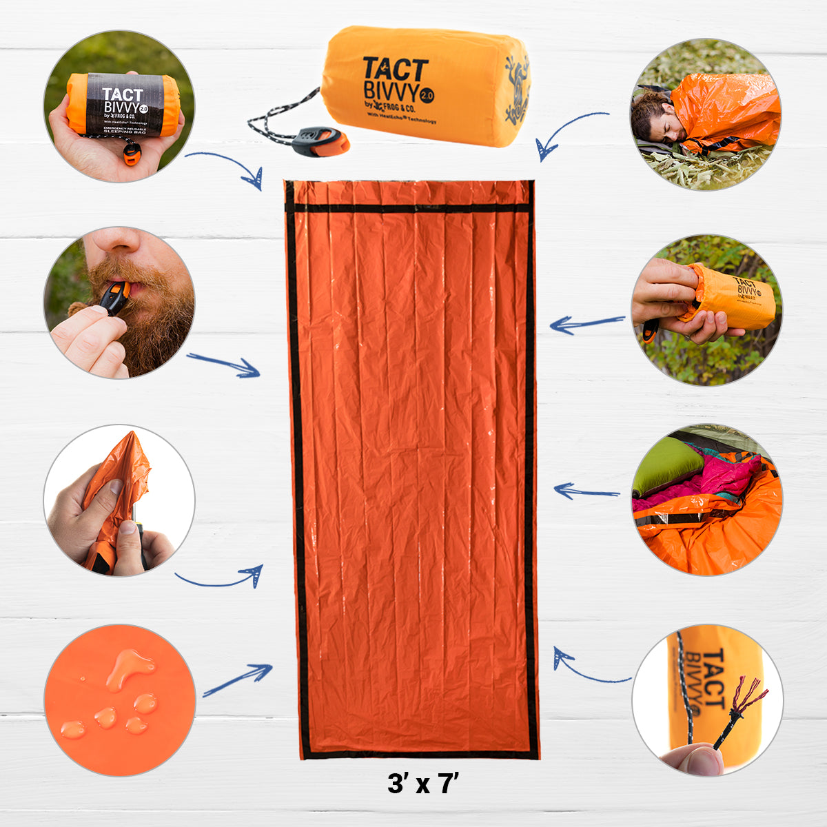 Tact Bivvy® 2.0 Emergency Sleeping Bag - OVERLANDERS Outfitter