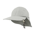 Gray Pro Fish Cap by Juniper Outdoor featuring a curved brim and adjustable strap for outdoor fishing activities.