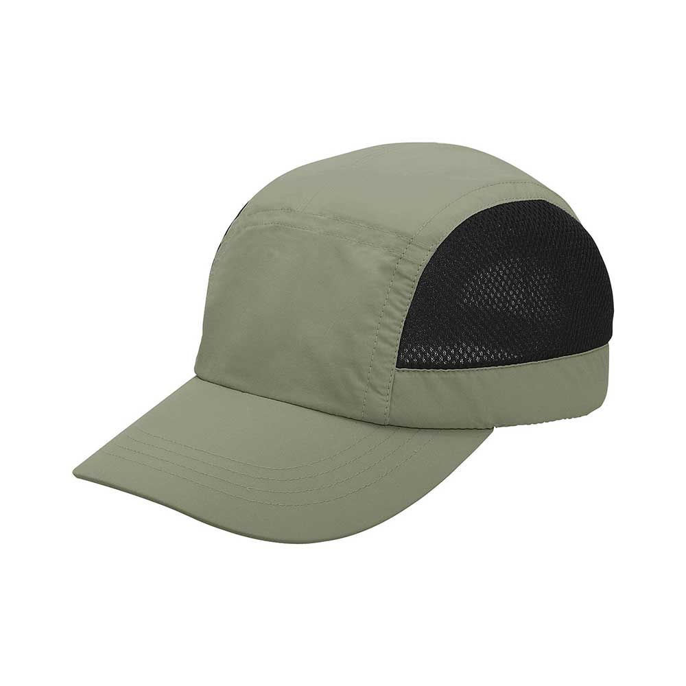 Olive and black Juniper Outdoor jogger cap with adjustable strap and breathable fabric for outdoor activities