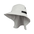 Grey ladies' hiker hat by Juniper Outdoor, featuring a wide brim and outdoor fabric for sun protection and adventure.
