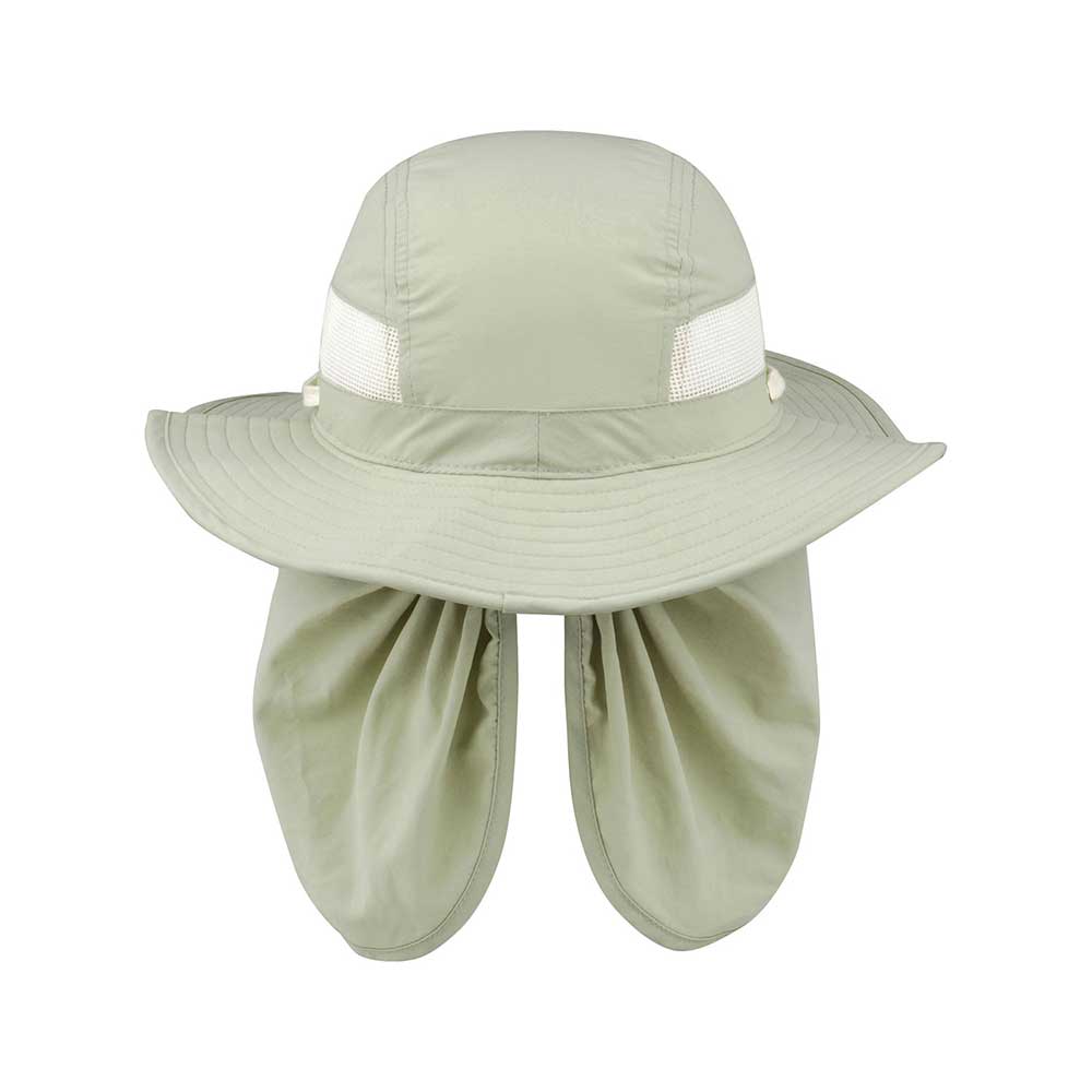 Juniper Outdoor Trail Bucket with khaki flap, showcasing its durable outdoor design and functional storage features.