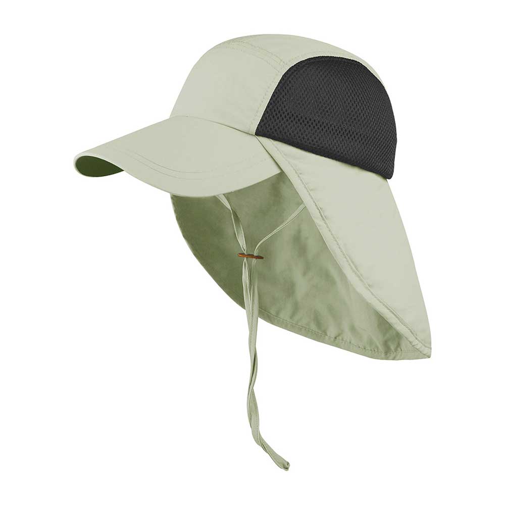 Khaki Juniper Outdoor Seaport cap with adjustable strap and embroidered logo, made of durable fabric for outdoor wear