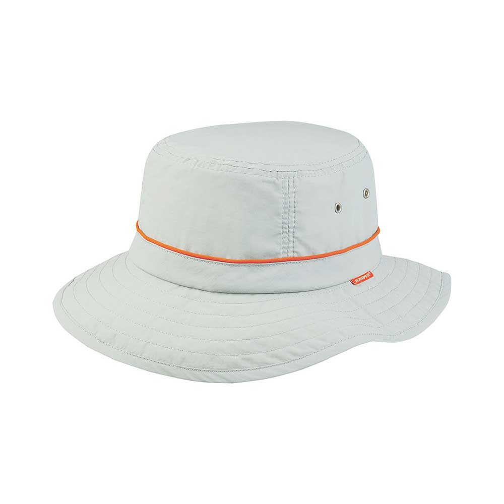 Juniper Outdoor Pipeline Bucket in grey with a sturdy handle, designed for outdoor use and storage.