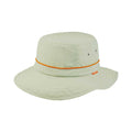 Juniper Outdoor Pipeline Bucket in khaki color, durable physical storage container with handle for outdoor use.