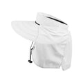 White Juniper Outdoor Land Visor, a physical outdoor hat with a wide brim for sun protection and style.