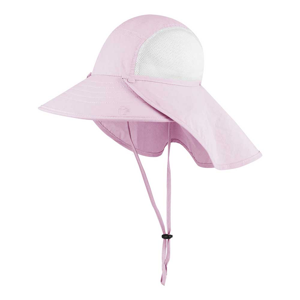 Pink Lakeside Hat by Juniper Outdoor featuring a wide brim and breathable fabric for sun protection.