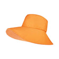 Orange lounge hat by Juniper Outdoor with a wide brim and relaxed fit, perfect for outdoor leisure and sun protection.
