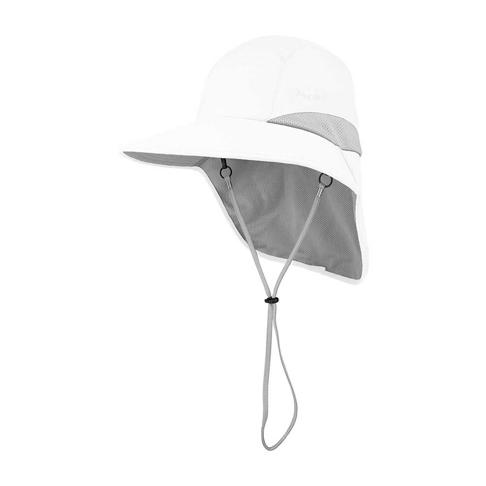 White Lily Sun Hat by Juniper Outdoor with wide brim and breathable fabric for sun protection and stylish outdoor wear.