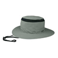 Juniper Outdoor Outsider Boonie Hat in black with wide brim, outdoor adventure style, shown on a plain background.
