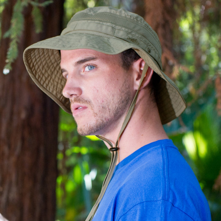 Juniper Outdoor Jungle Boonie Hat with wide brim and camouflage pattern, designed for outdoor protection and sun coverage.