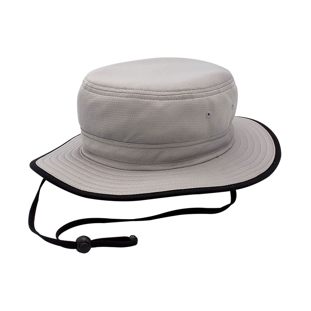 Juniper Outdoor Pro Performance Bucket Hat in grey, lightweight and sun protection accessory for outdoor activities.