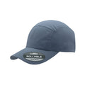 Juniper Outdoor rollable UV biker's cap in blue, lightweight and flexible for sun protection and versatile outdoor wear.