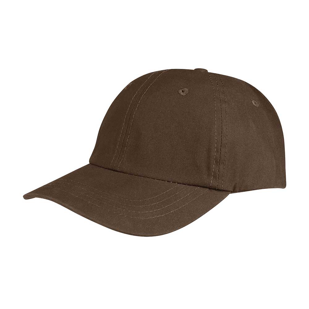 Juniper Outdoor Billy Wax Cap in brown, featuring durable waxed fabric and a classic outdoor style.