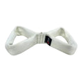 Double-loop firehose tug toy for dogs by Recycled Firefighter, showcasing durable material and vibrant colors.