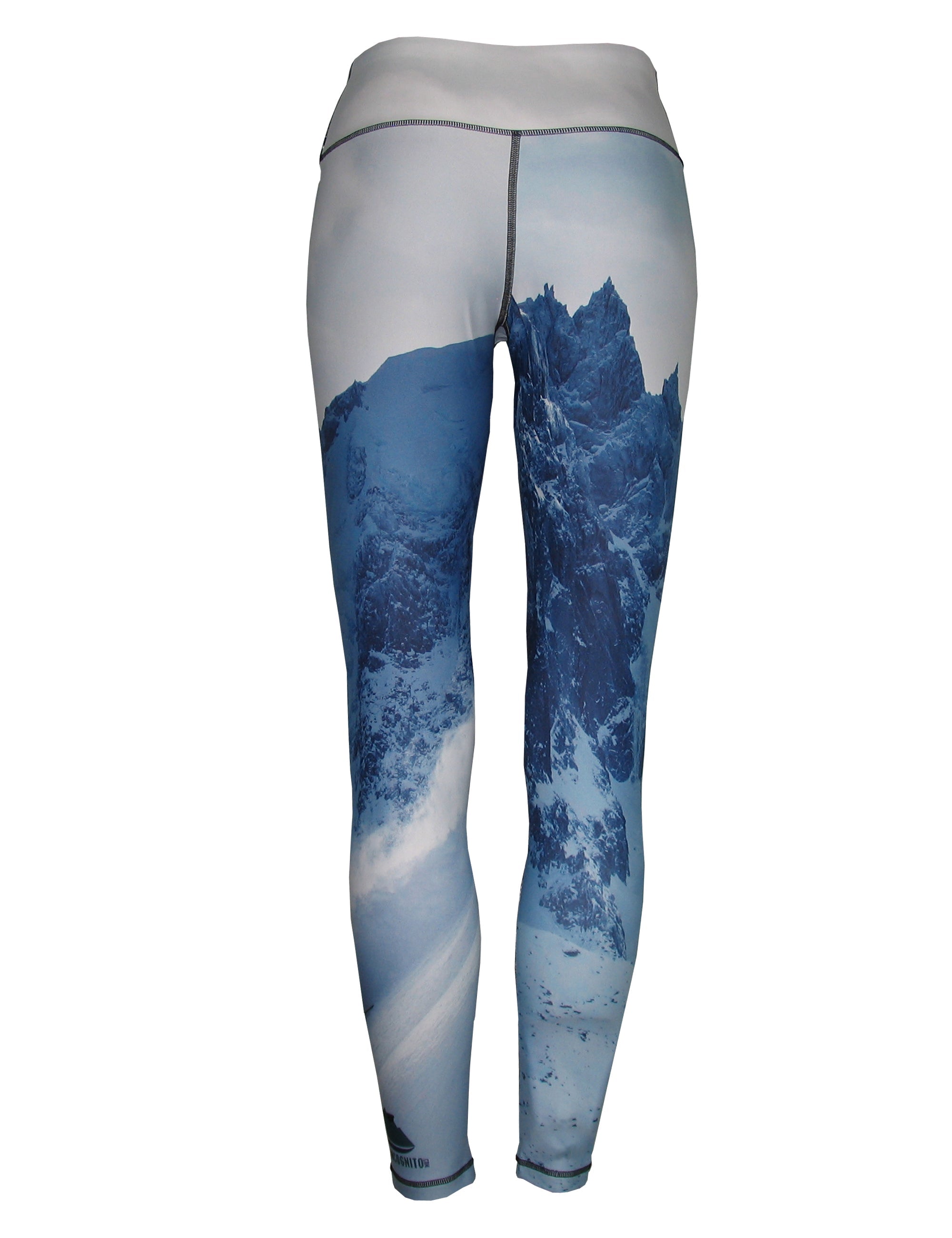 Cognito Brands jagged edge 2 mountain print all sport leggings with bold geometric pattern and comfortable fit.