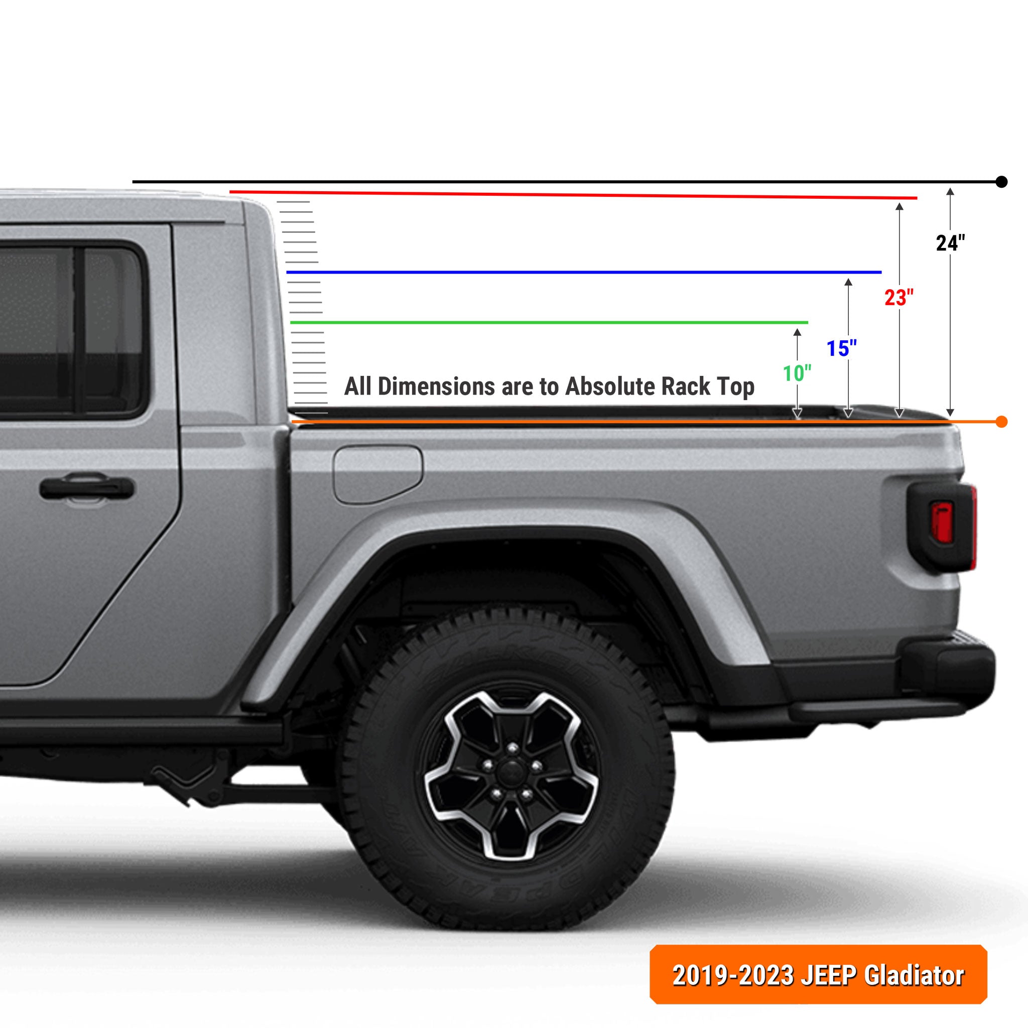 Jeep Gladiator Truck Bed Rack | XTR3 Popular Builds + MOLLE Packages - OVERLANDERS Outfitter