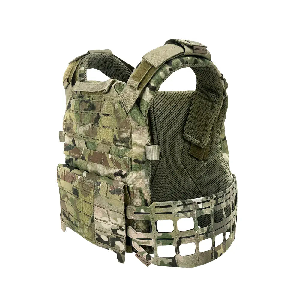HCC Tactical Backflap Cummerbund Adapter for K19 plate carrier showing modular attachment points and durable tactical design.