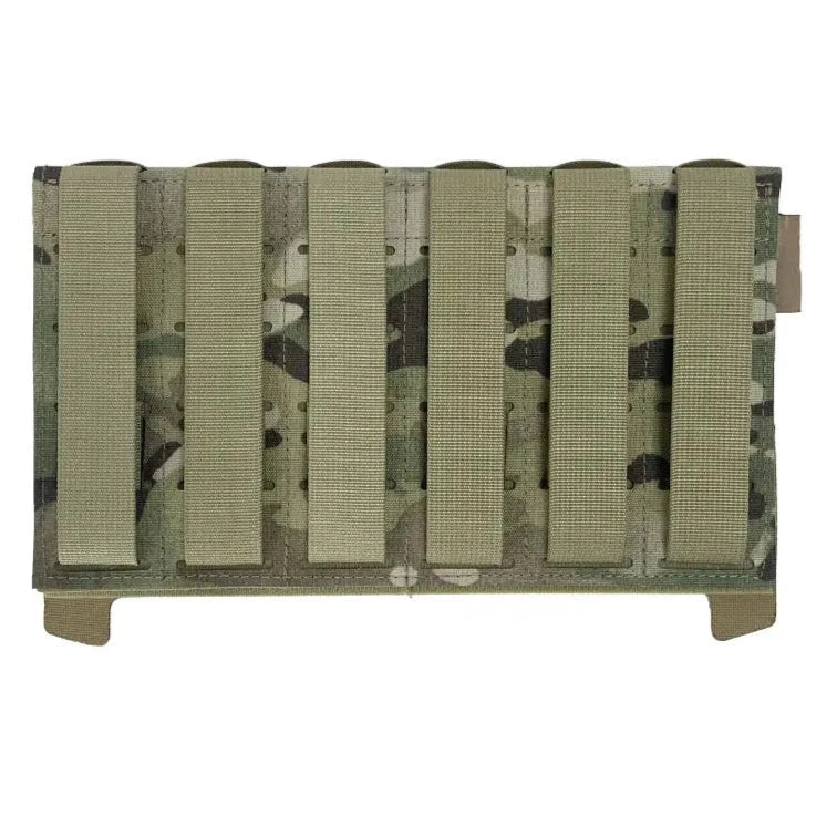 HCC Tactical Backflap Cummerbund Adapter for K19 plate carrier, tactical gear accessory with adjustable fit and secure attachment.
