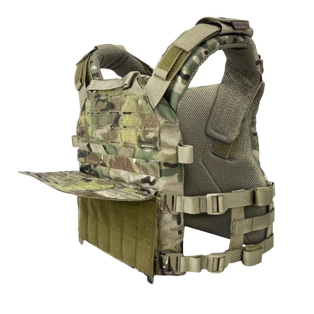 HCC Tactical Backflap Cummerbund Adapter for K19 plate carrier with secure attachment points and tactical design.