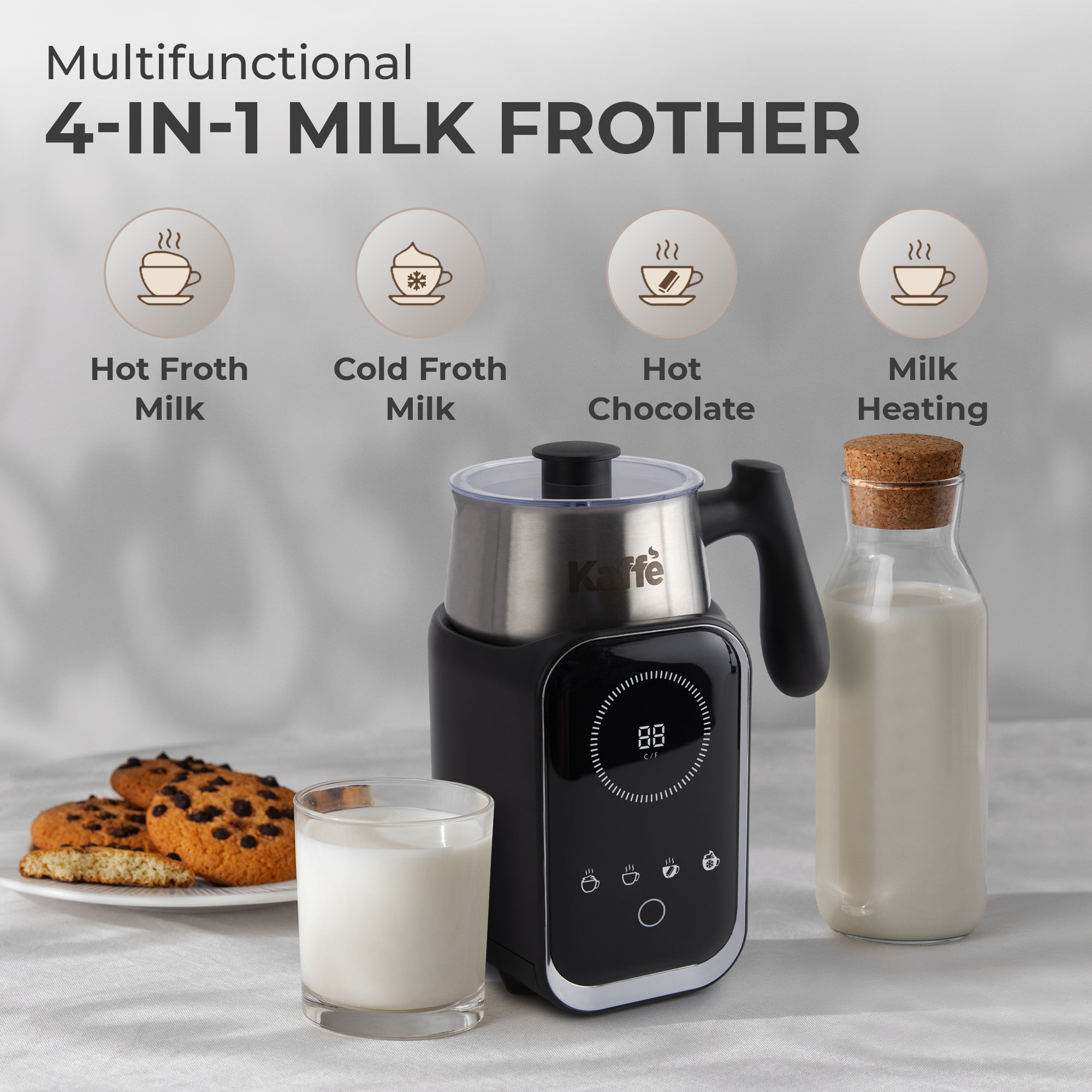 Pour-in Premium Milk Frother w/ Digital Screen, KF6075 - We The Collective
