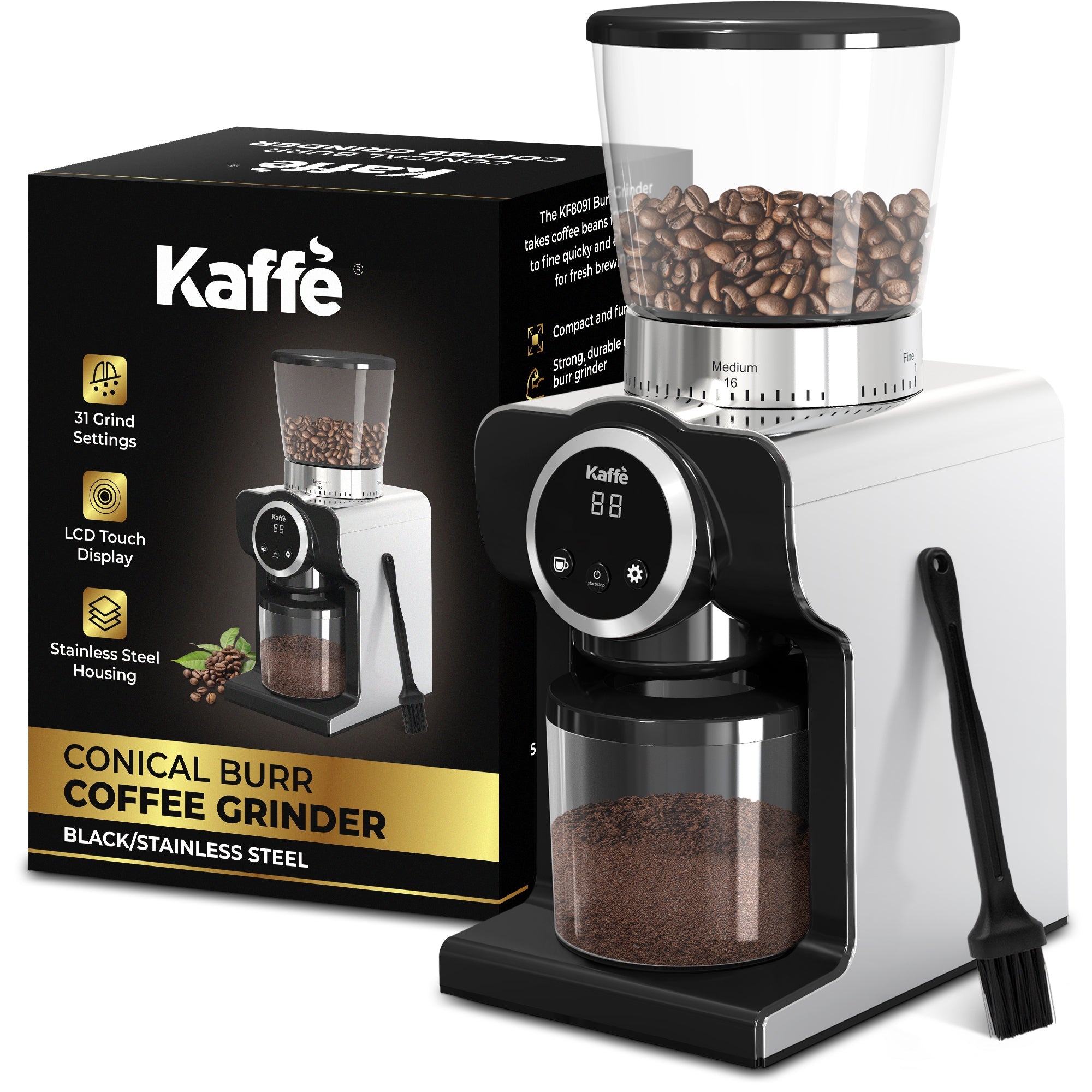 Conical Burr Coffee Grinder, KF8091 - We The Collective