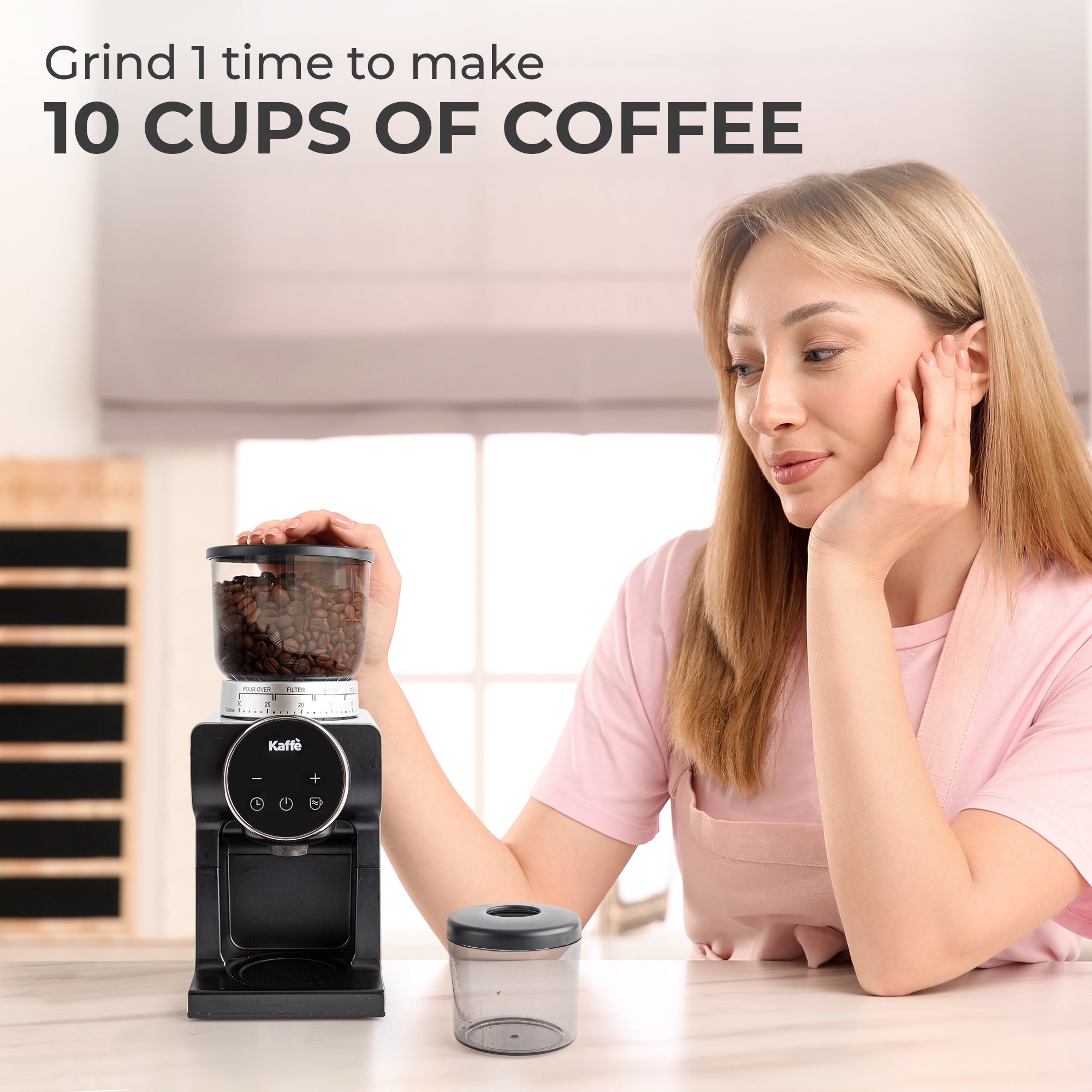 Conical Burr Coffee Grinder, KF8091 - We The Collective
